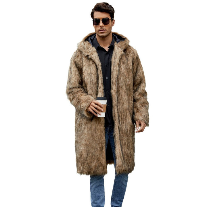 Men's Elegant Lined Coat with Hood Mune