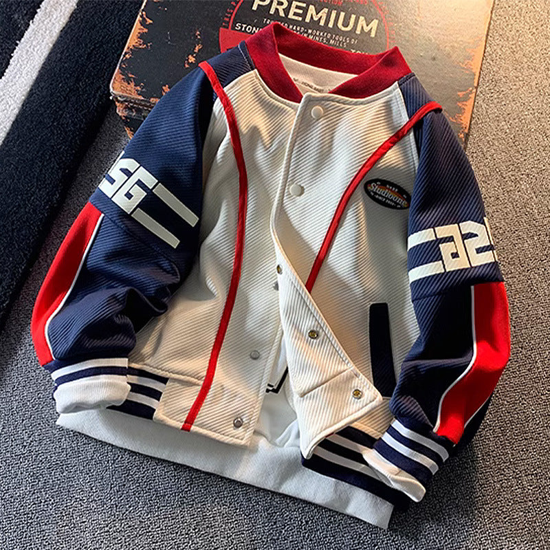 Women's casual college jacket with modern lettering and sporty accents Mune Fashion