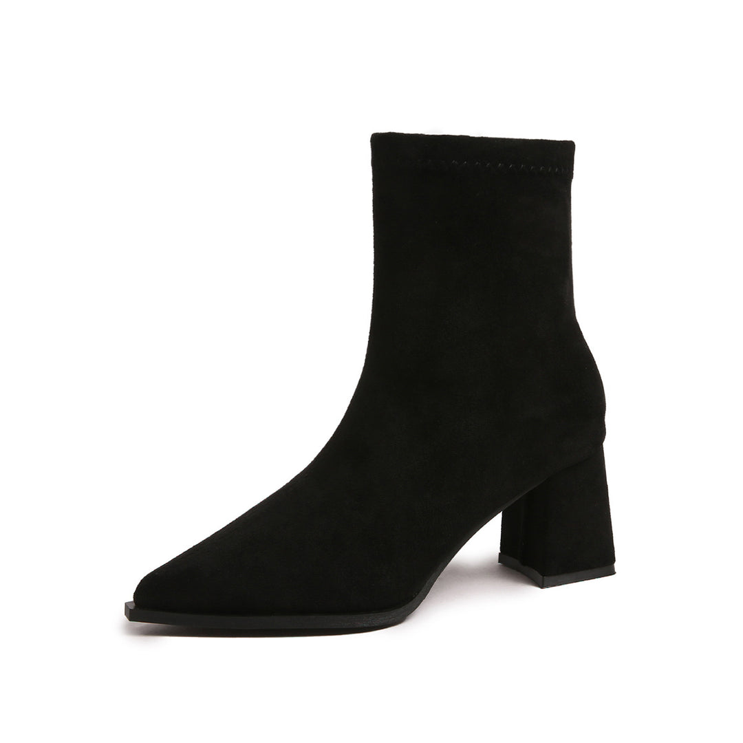 Ladies elegant and stylish ankle boots with block heel Mune Fashion