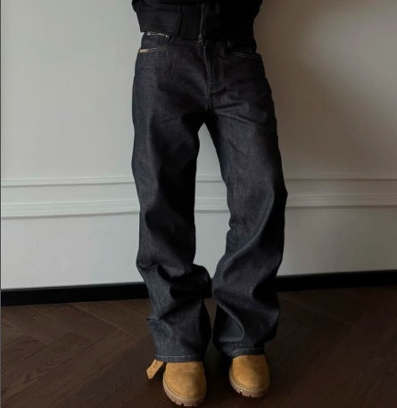 Men Wide-Cut Denim Jeans Mune Fashion