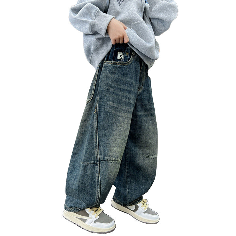 Unisex wide jeans with casual design Mune Fashion