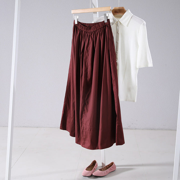 Women's Elegant Maxi Skirt with Loose-Fitting Design Mune Fashion