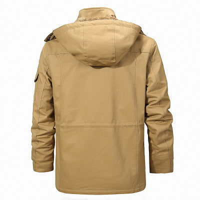 Men's Robust Canvas Field Parka with Full Teddy Lining, Removable Hood, and Multifunctional Pockets Mune Fashion