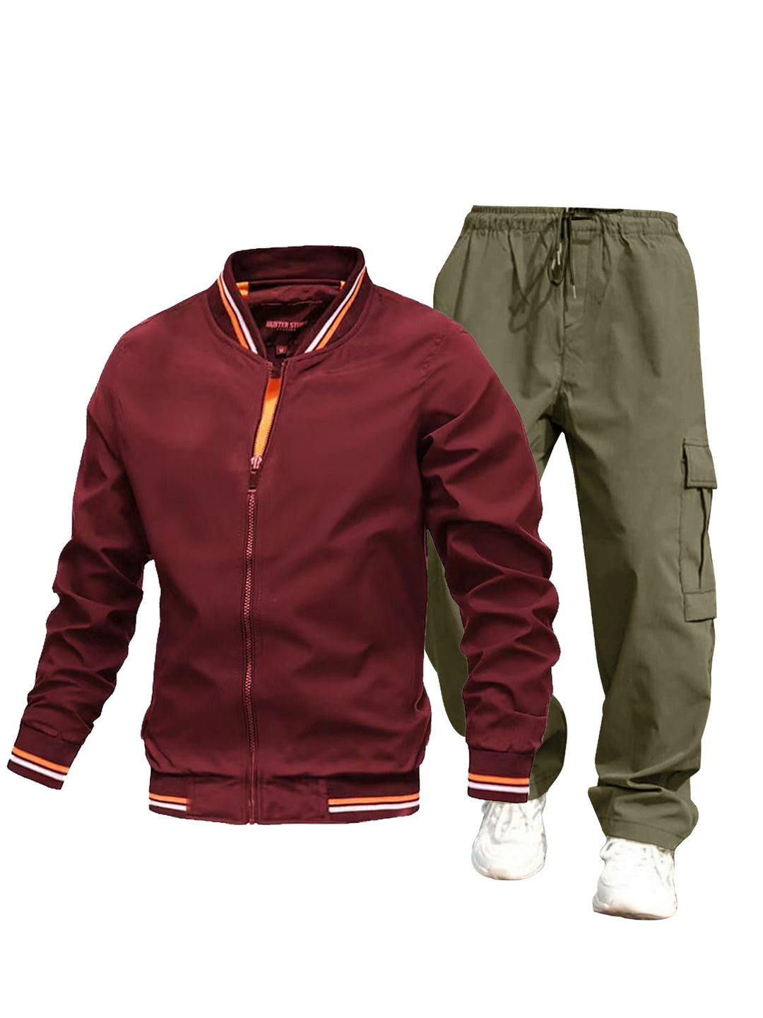Men's sporty jacket and cargo pants set Mune Fashion