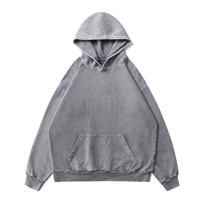 Unisex Oversized Hoodie with Kangaroo Pocket and Vintage Wash Mune Fashion
