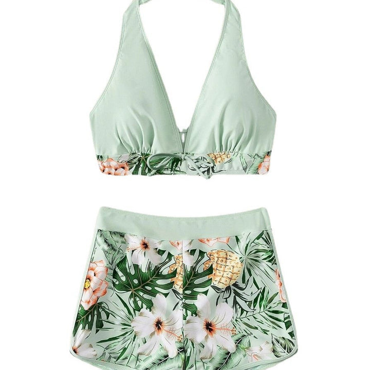 Women’s Sporty Bikini Set with Floral Design Mune Fashion