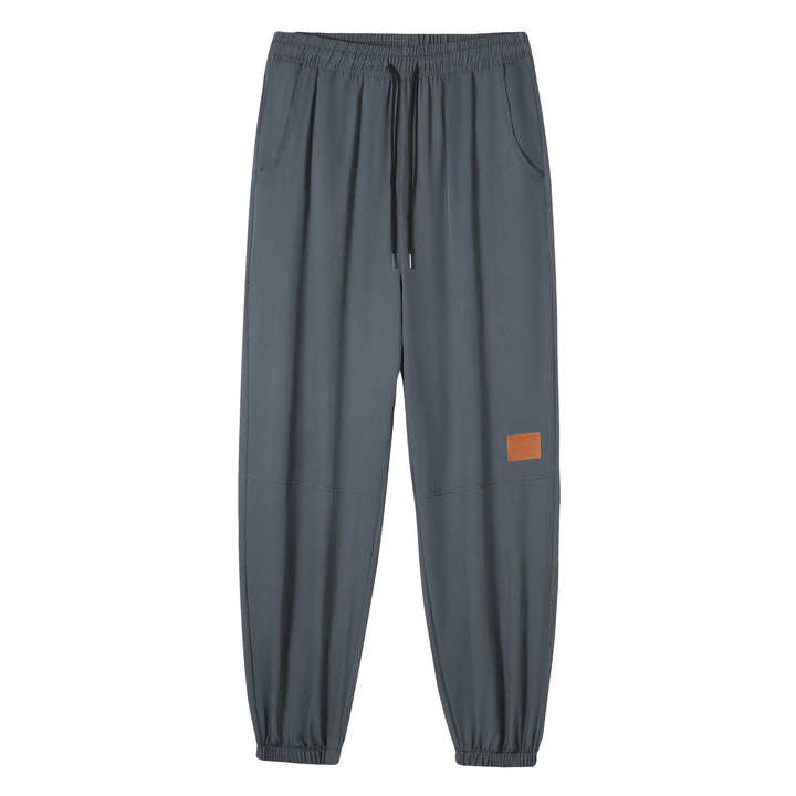 Men's sporty casual pants with elastic waistband and multifunctional pockets Mune Fashion