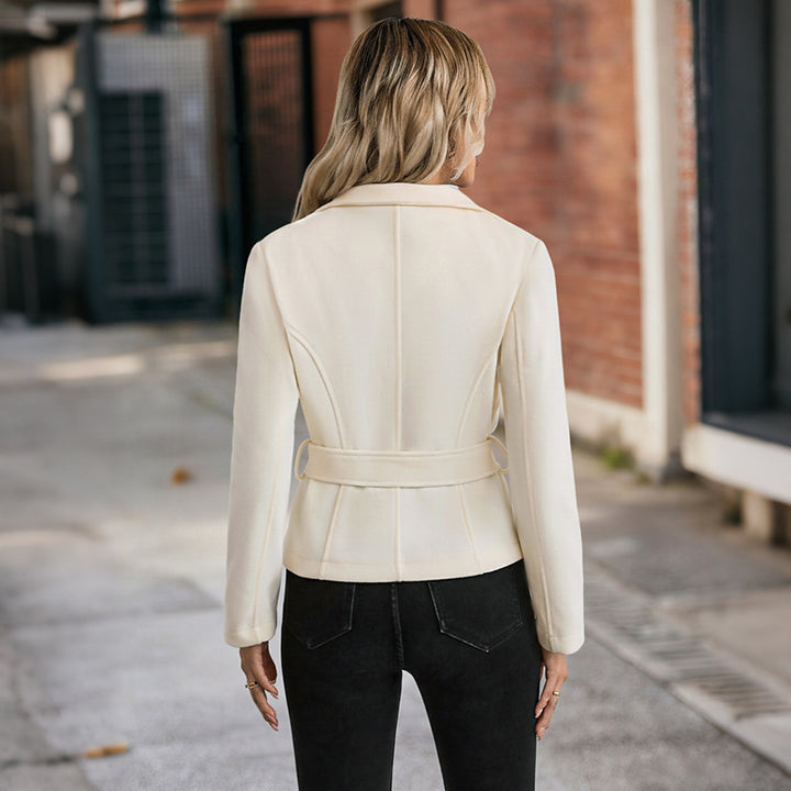 Women's Elegant Utility Jacket with Patch Pockets Mune Fashion