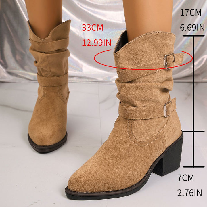 Ladies Trendy Ankle Boots Mune Fashion