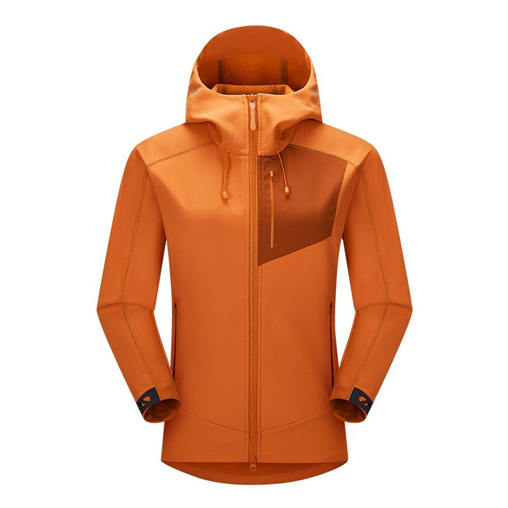 Men's Softshell Trekking Jacket with Hood breathable windproof stretch Mune Fashion