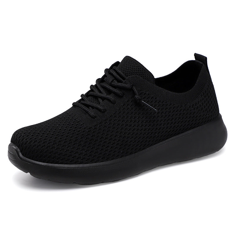 Women's breathable knitted casual sneakers with elastic slip collar and shock-absorbing EVA comfort sole Mune Fashion