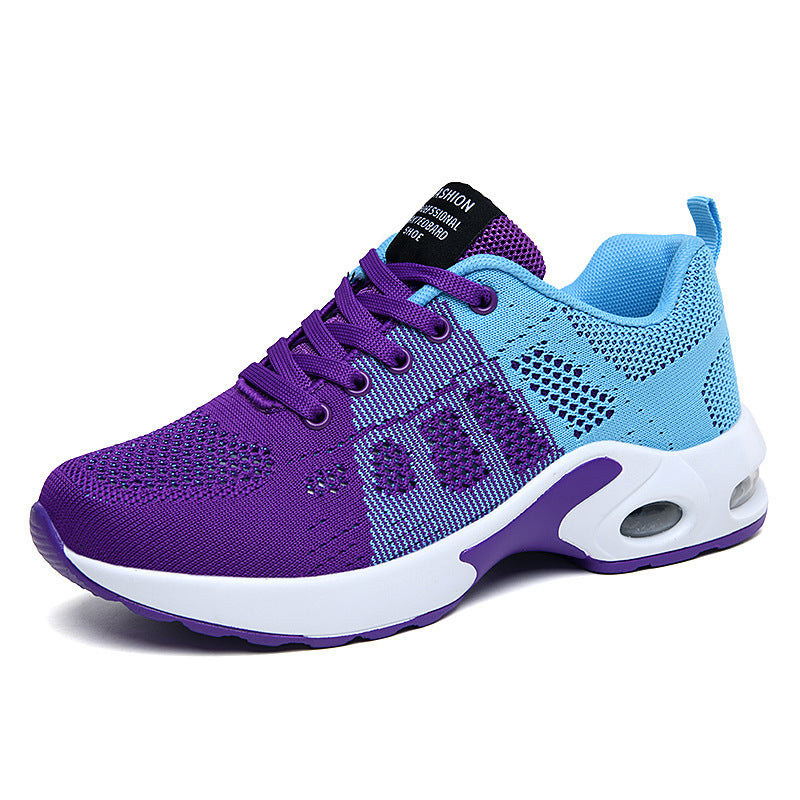 Women's breathable knit sneakers with air chamber midsole and padded entry Mune Fashion