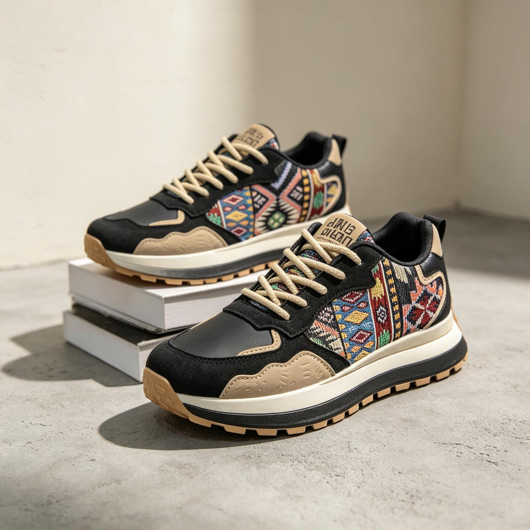 Men's Sporty Sneakers with Decorative Pattern Mune Fashion