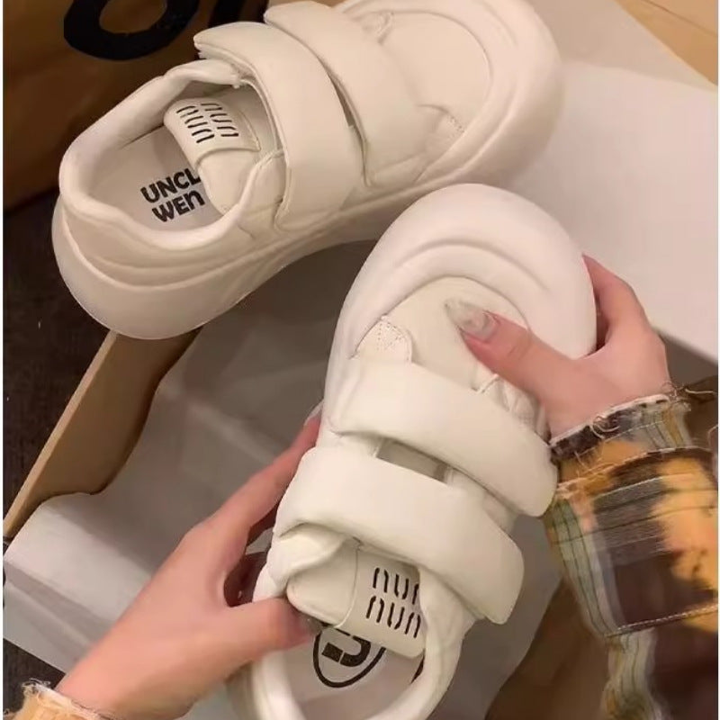 Women Sporty Platform Sneakers with Adjustable Velcro Mune Fashion