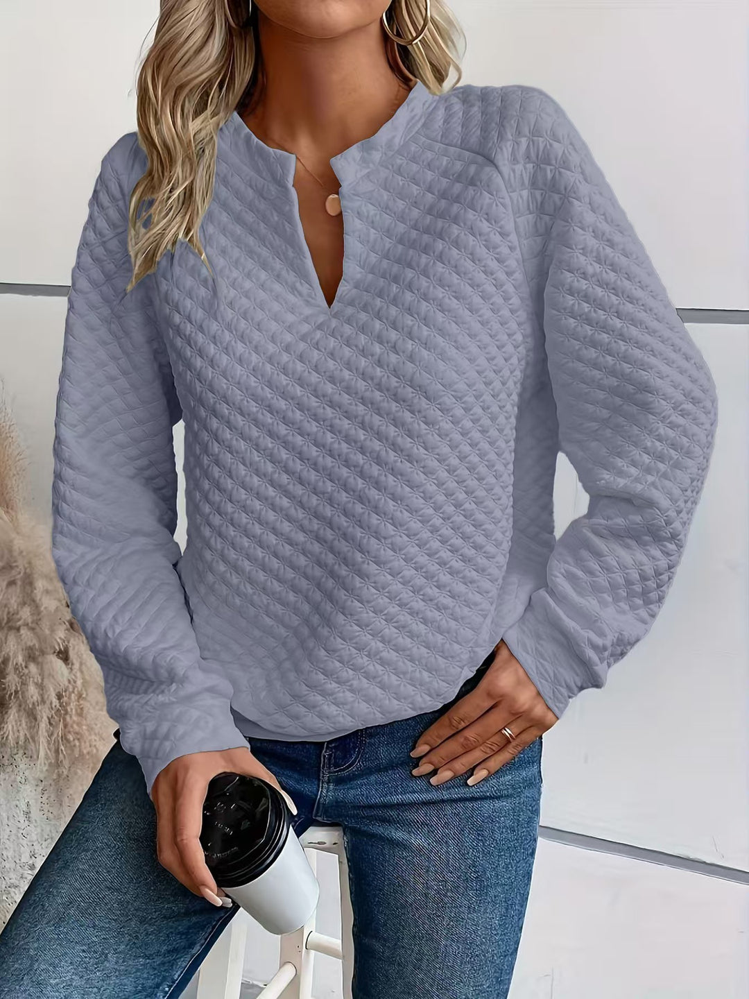 Women Stylish Stand-Up Collar Sweater Mune Fashion