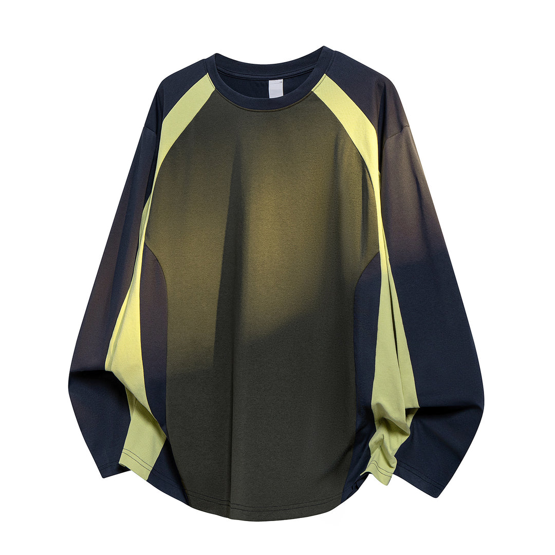Men's Oversized Performance Long Sleeve Shirt with Raglan Sleeves and Mesh Inserts Mune Fashion