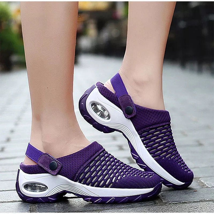 Ladies breathable Slip-On Sneakers with fashionable mesh design Mune Fashion
