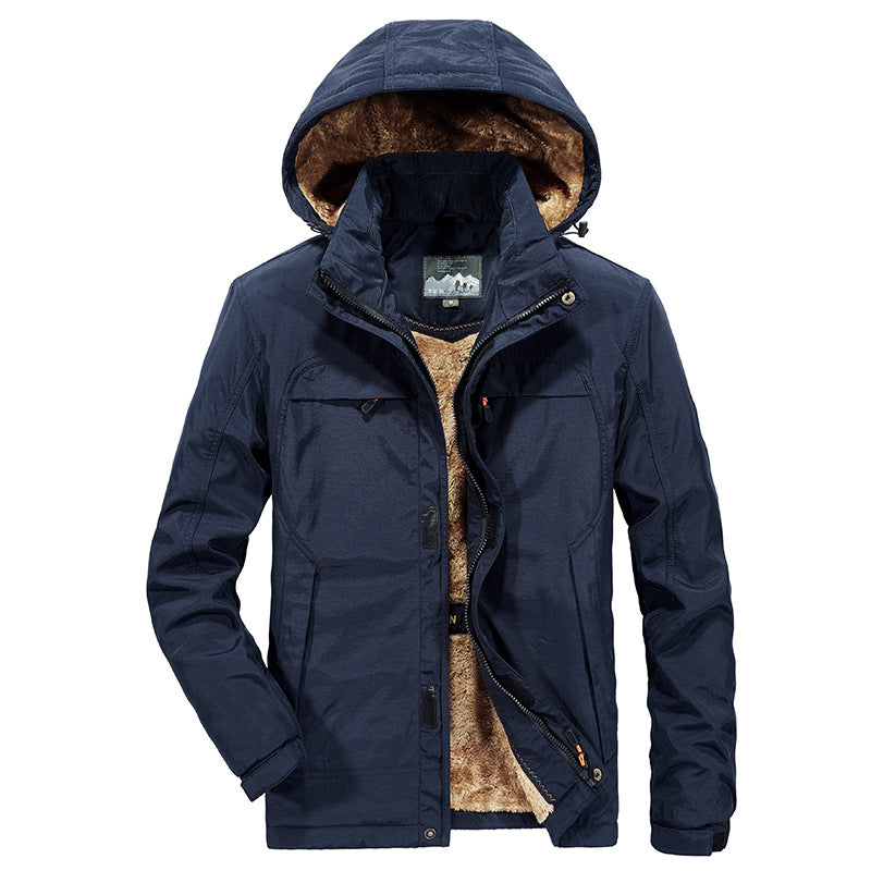 Men's Warm Padded Winter Jacket with Hood and Teddy Lining Mune Fashion