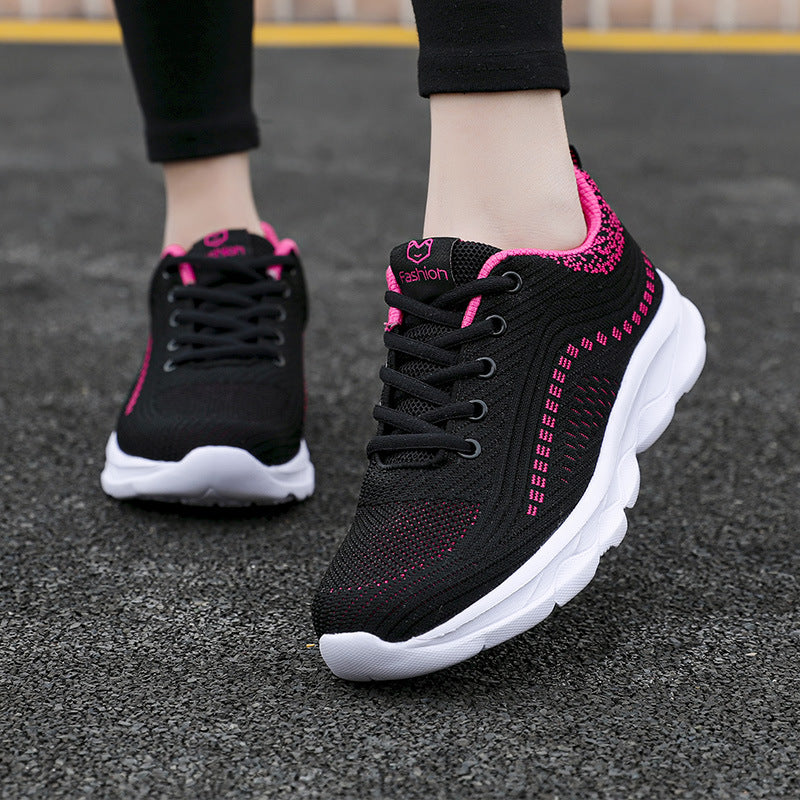Women's nan ultra-light comfort walking sneakers for everyday and leisure with seamless knitted upper material, responsive air cushion midsole, and padded heel collar Mune Fashion