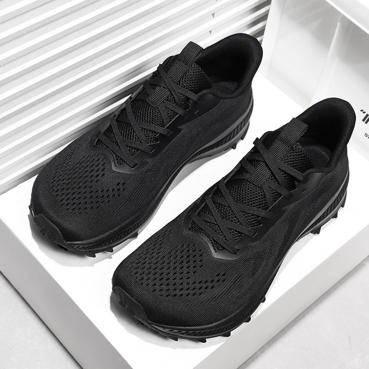 Unisex nan lightweight knit trekking sneakers with pronounced profile sole and reactive cushioning Mune Fashion