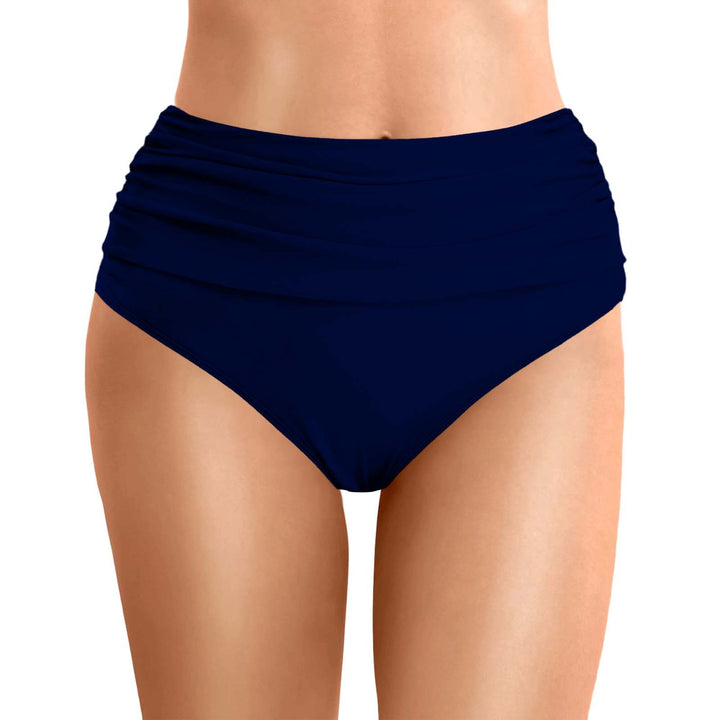 Women's High-Waisted Bikini Bottoms with Flattering Design Mune Fashion