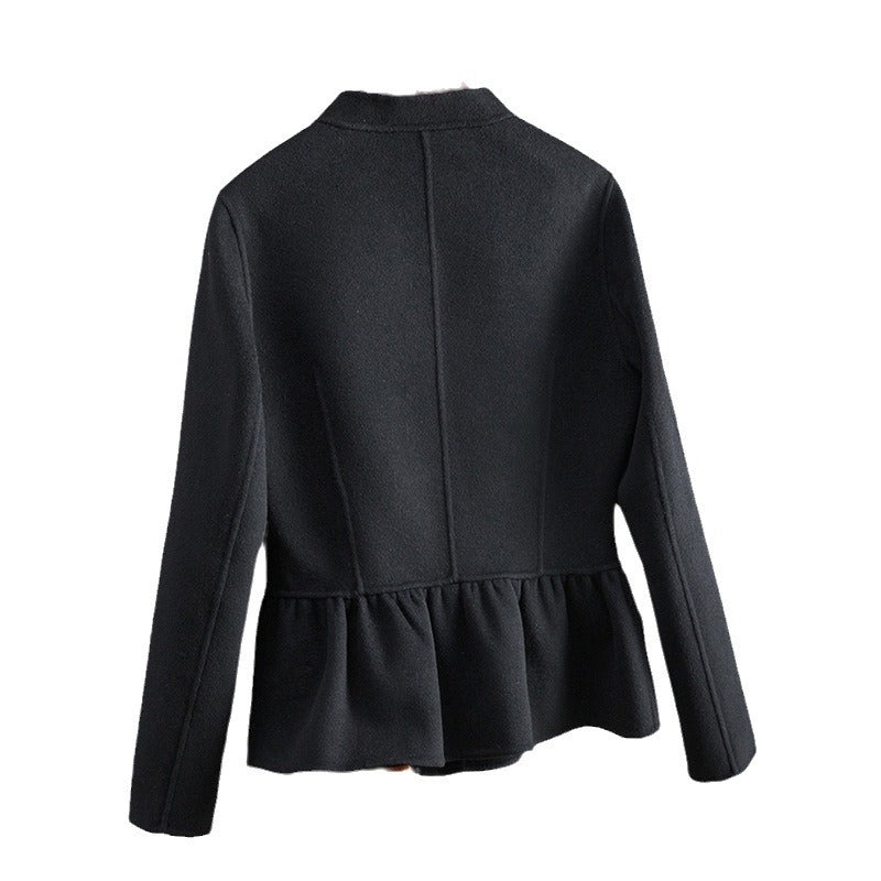Ladies Fashion Blazer Jacket with Peplum Cut Mune Fashion