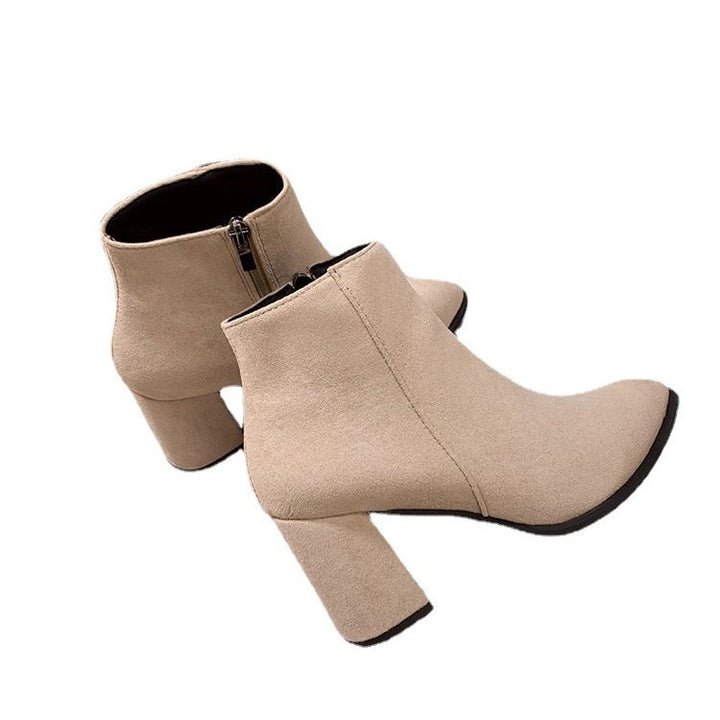 Ladies Elegant Ankle Boots with Block Heel Mune Fashion