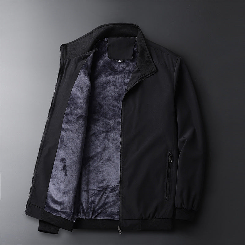 Men's softshell bomber jacket with warming fleece lining Mune Fashion