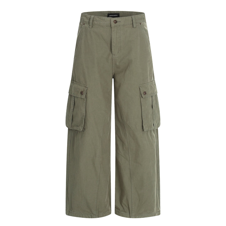 Women Wide Cargo Culotte Shorts with Patch Pockets Mune Fashion