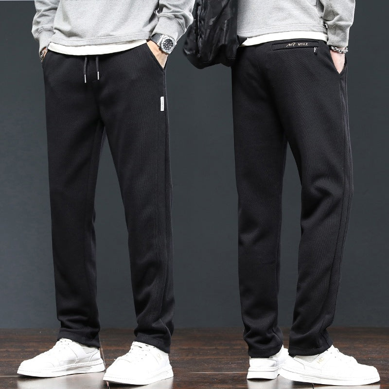 Men's Wide Cargo Pants with Thermal Lining, Drawstring Waist & Utility Pockets Mune Fashion