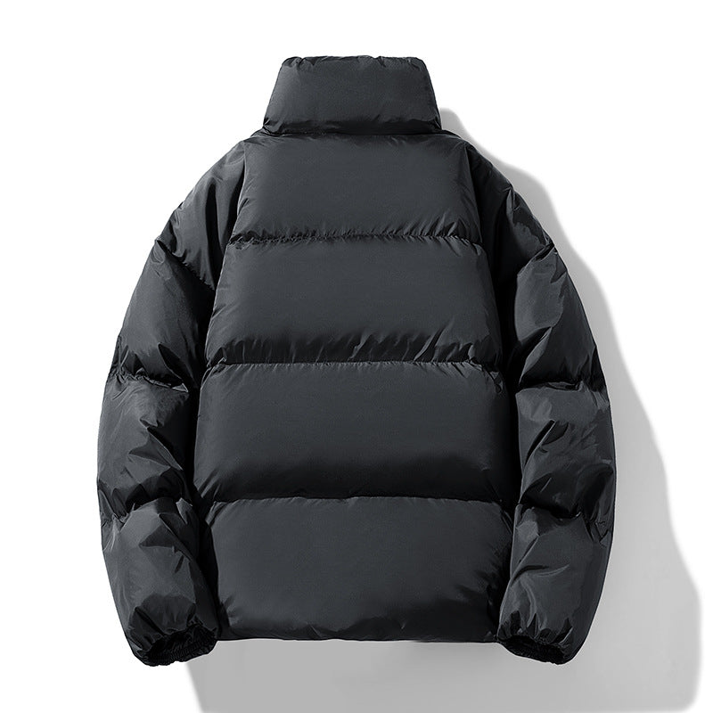 Men's Quilted Winter Padded Jacket with High Stand-up Collar Drune