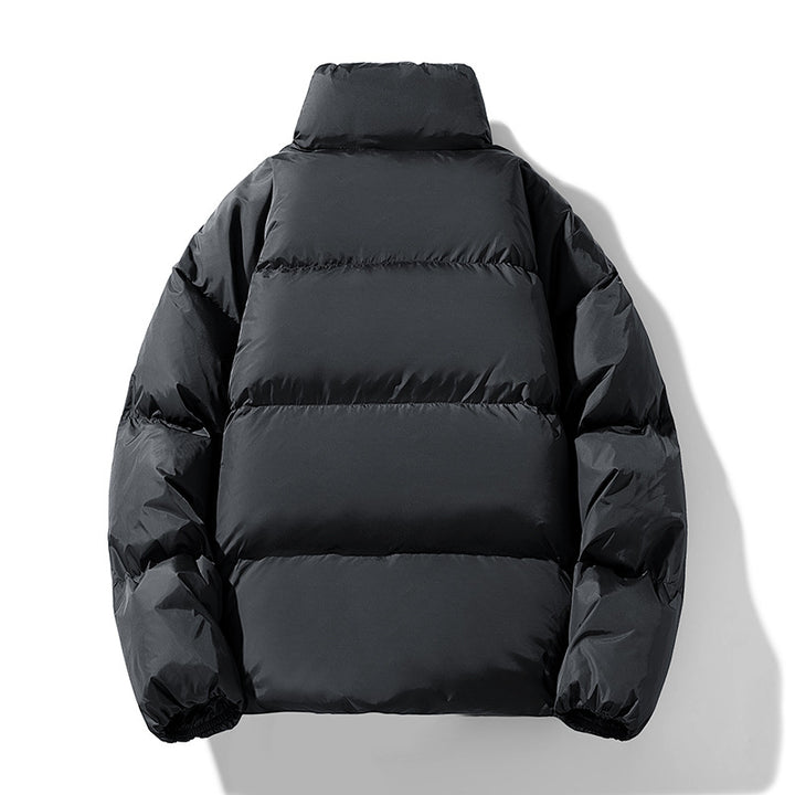 Men's Quilted Winter Padded Jacket with High Stand-up Collar Drune