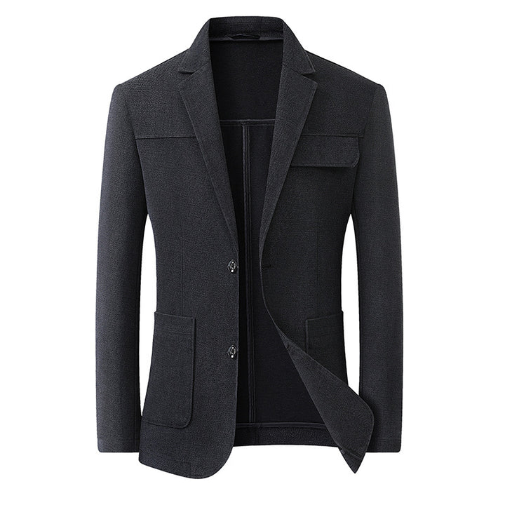 Men's lightweight single-breasted blazer with patch pockets and structured surface Mune Fashion