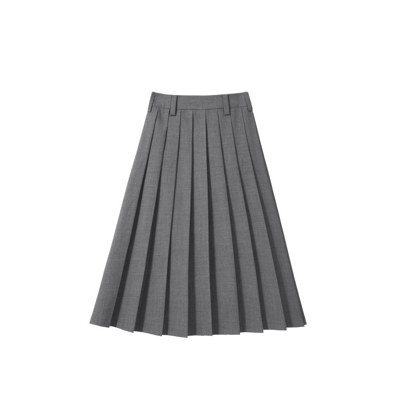 Women Pleated Midi Skirt Mune Fashion