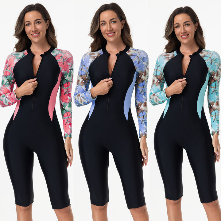 Damen Langarm Surfanzug mit UV-Schutz und stylishem Design Echo Archiv