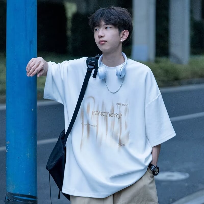 Men's Oversized T-Shirt with Creative Print Mune Fashion