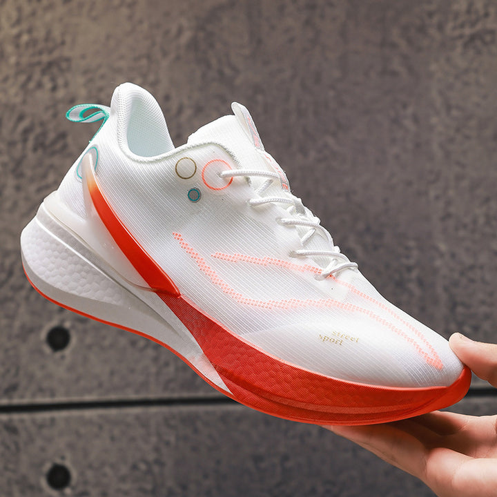 Unisex light street sneakers with breathable knitted upper material, reactive hollow core midsole and grippy profile outsole Mune Fashion