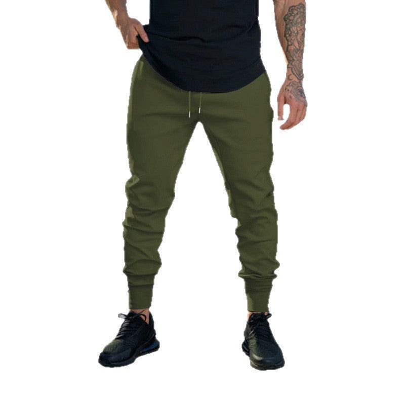 Men's Slim-Fit Jogging Pants with Elastic Waistband and Ribbed Cuffs Mune Fashion