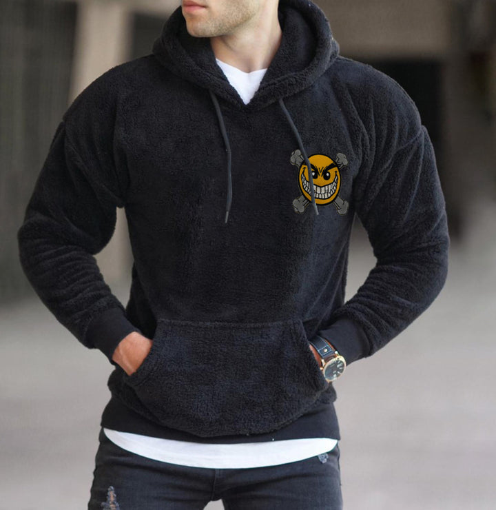Men's Oversized Camouflage Sweatshirt with Crew Neck and Ribbed Cuffs Mune Fashion