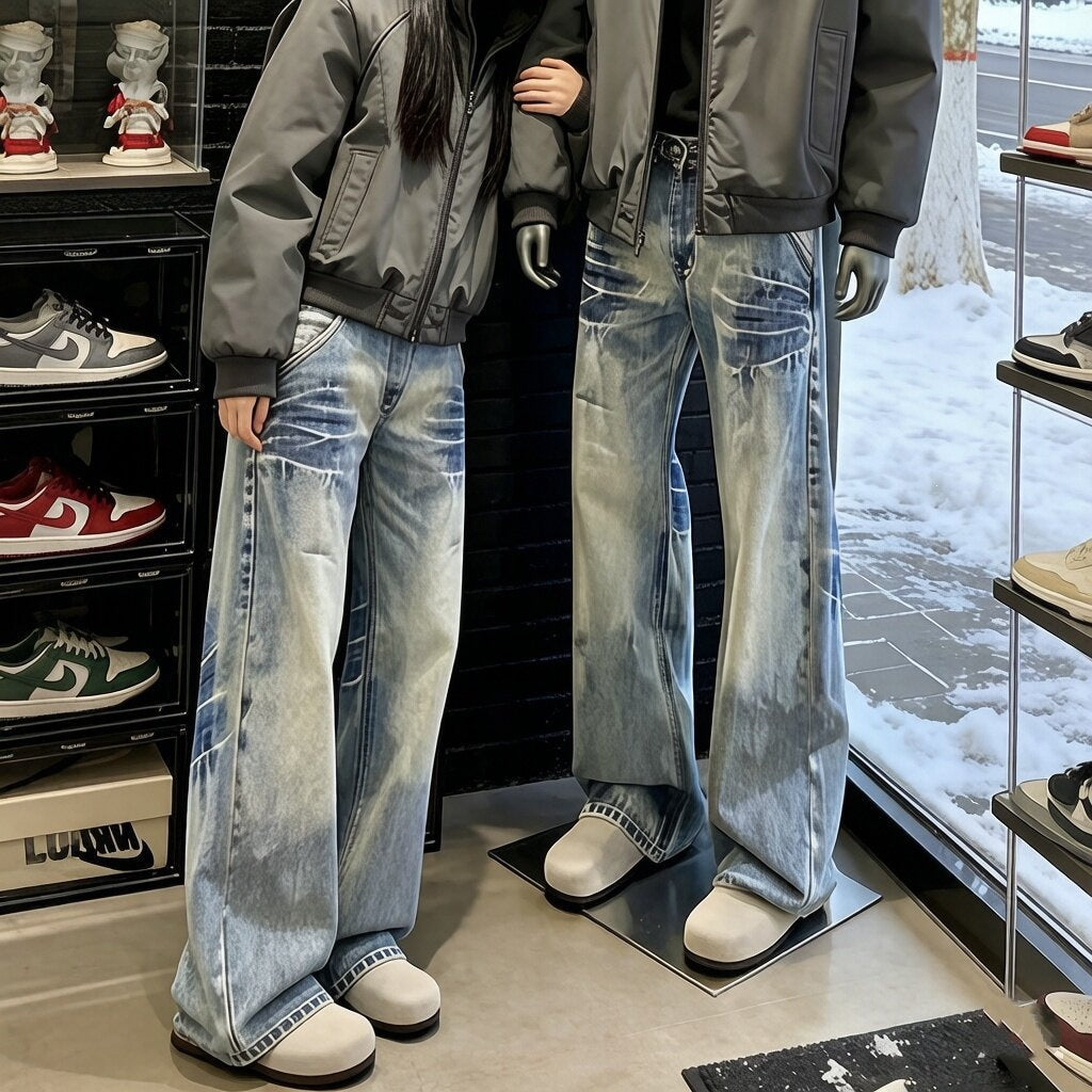 Women Loose-Fit Denim Pants Mune Fashion