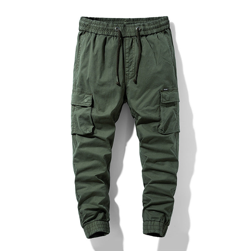 Herren Funktionale Cargo-Joggerhose mit elastischem Komfortbund, großzügigen Klapp-Utility-Taschen und gerippten Knöcheln Mune Fashion