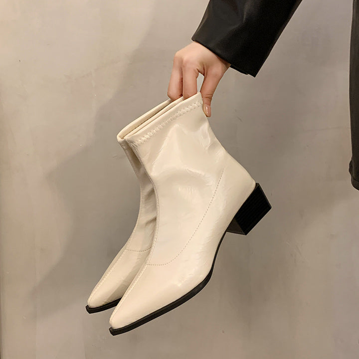 Ladies Fashionable and Elegant Ankle Boots Mune Fashion