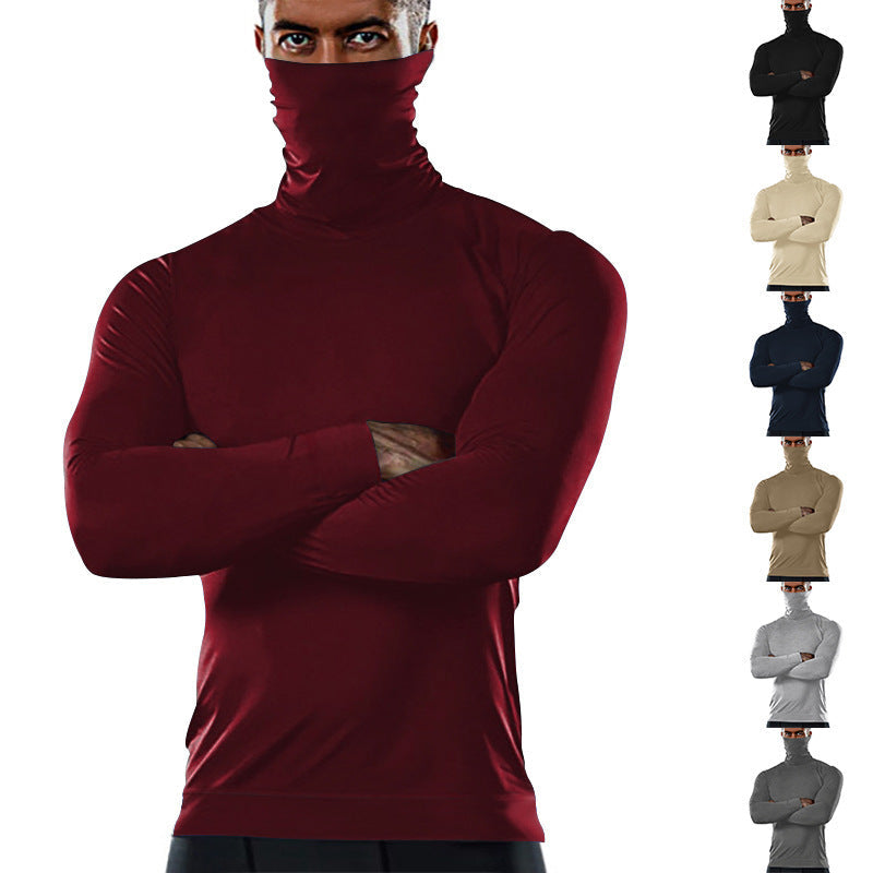 Men's Functional Shirt with High Collar and Innovative Moisture Management Mune