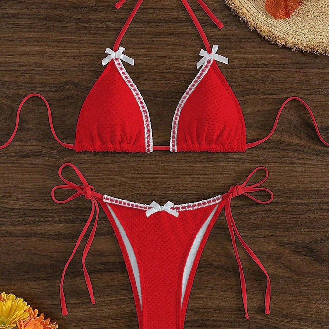Women's Triangle Bikini Set Mune Fashion