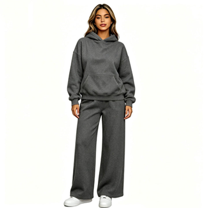 Women Casual Hoodie with Loose Pants Mune Fashion