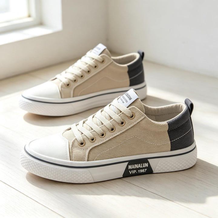 Men's Sporty Sneakers with Contrasting Inserts Mune Fashion