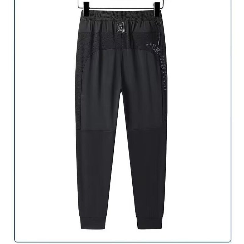 Men's sporty jogging pants with zipper and elastic waistband Mune Fashion