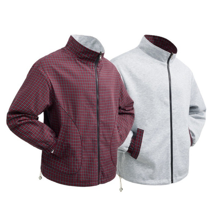 Men's Stylish Transitional Jacket in Check Pattern Mune Fashion