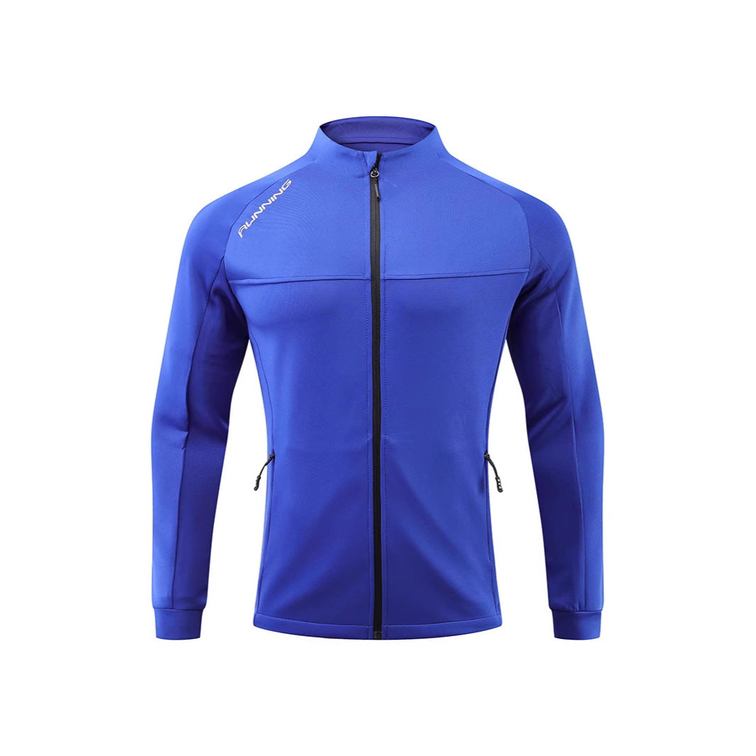 Men's fitted breathable running jacket with full zip and zippered pockets Mune Fashion
