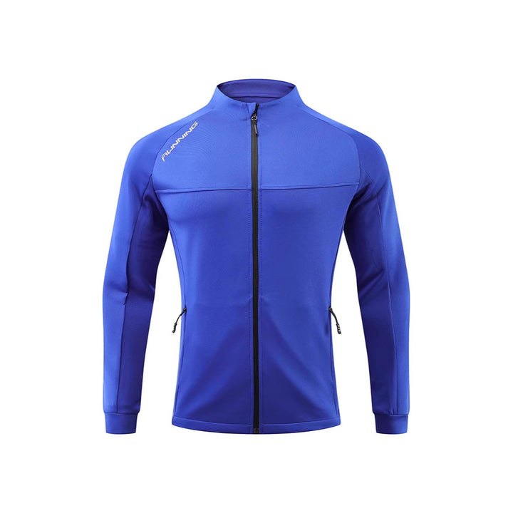 Men's running training jacket with wind-resistant stretch, slim fit and zippered pockets Mune Fashion